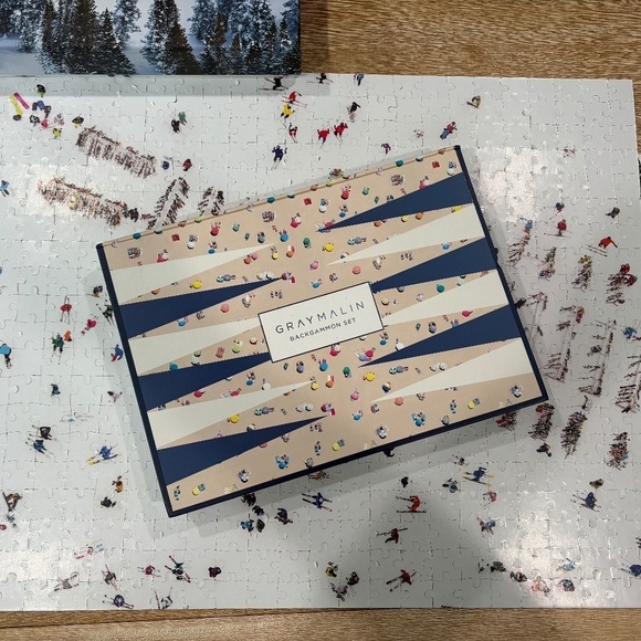 Gray Malin Puzzle 🧩 Backgammon Collection, Set of 2 Collectible - Picture 5 of 15